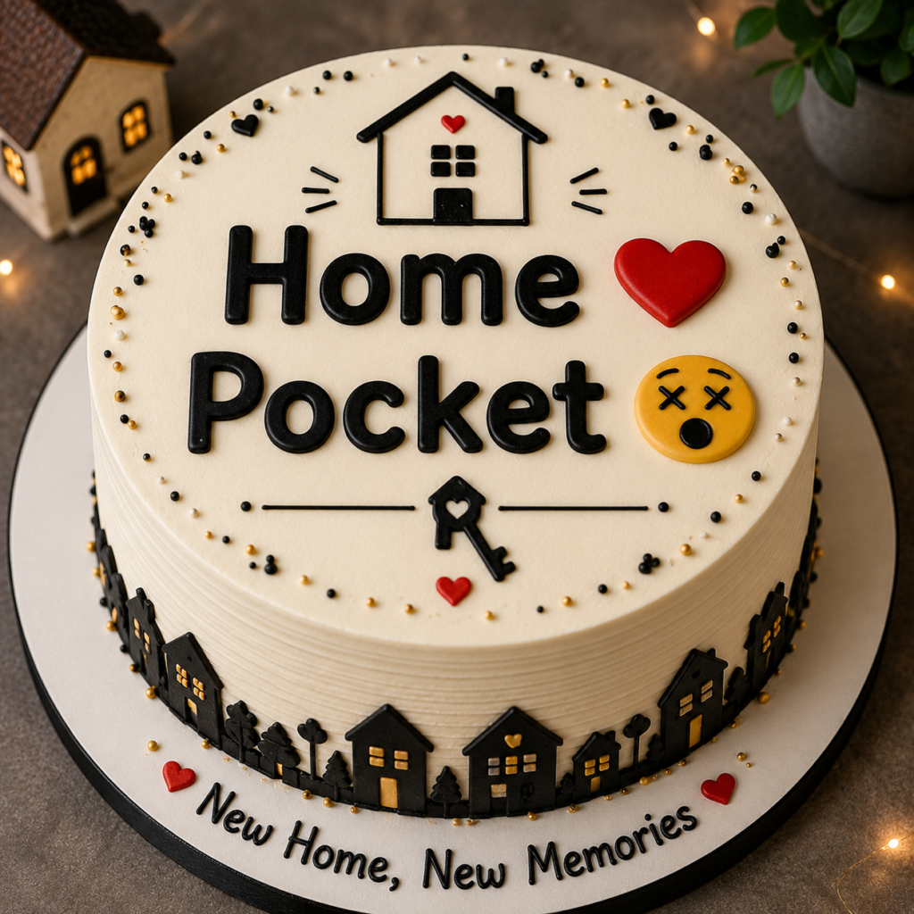 home pocket housewarming cake design