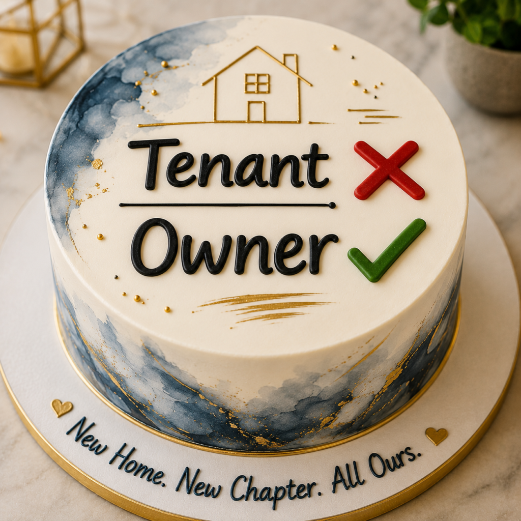 tenant and owner cake design idea