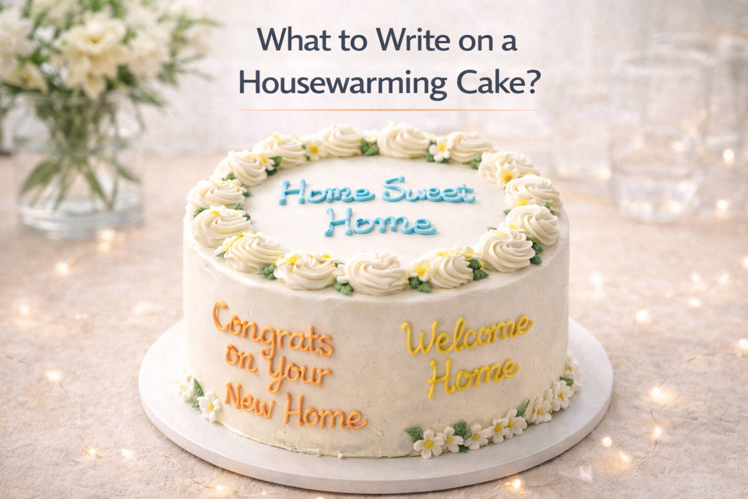 what to write on a housewarming cake