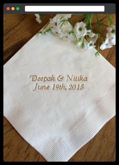 Gift-44 The Personalized 50 Napkins Pack