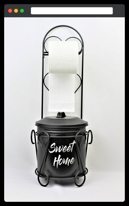 Gift-85 The Metallic Toilet Paper Stand