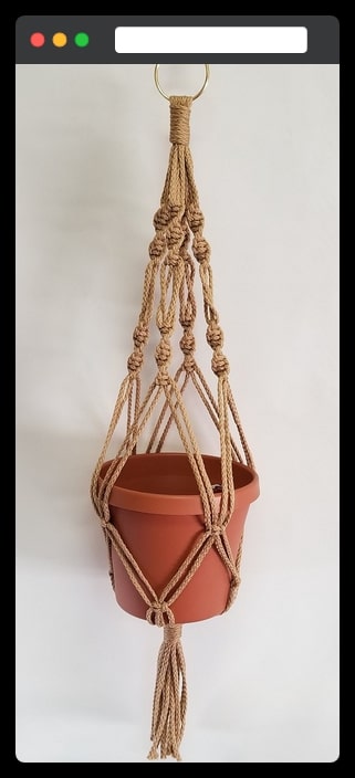 The traditionally designed housewarming plant hanger