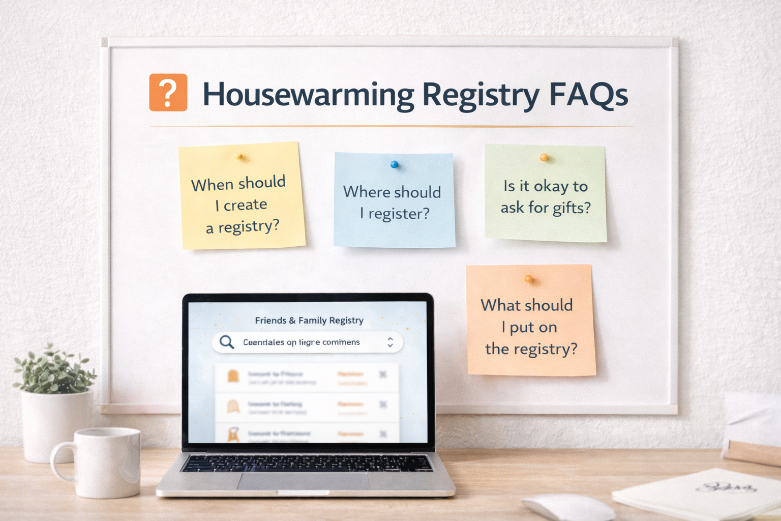 housewarming registry faqs