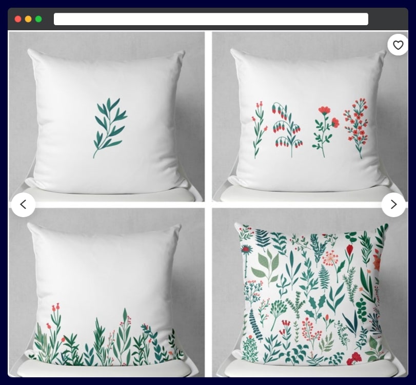 Green Plant Farmhouse pillow cover - housewarming party favors