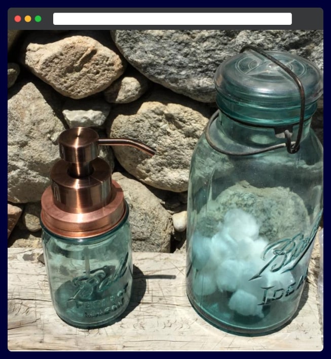 Mason Jar Foamer Soap Pump Kits Copper, Bronze, Galvanized