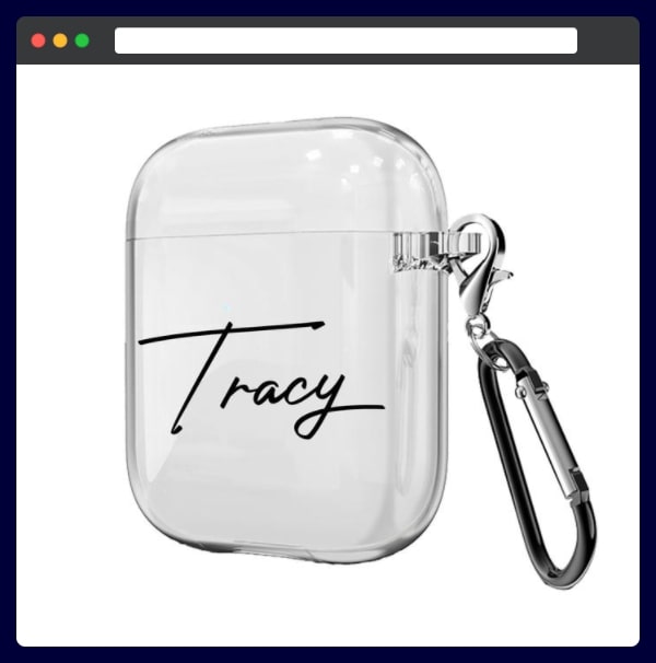Personalized Airpod case - best return gifts for housewarming ceremony