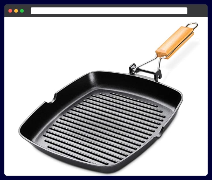 SKY LIGHT Grill Pan, 11 inch Portable