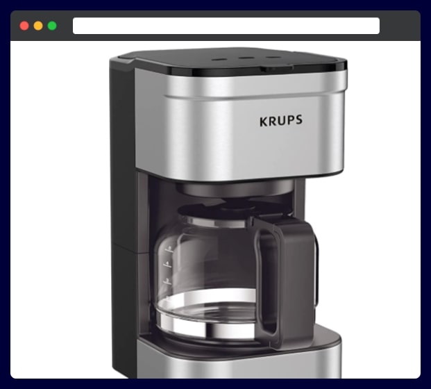 KRUPS Simply Brew Compact Filter Drip Coffee Maker