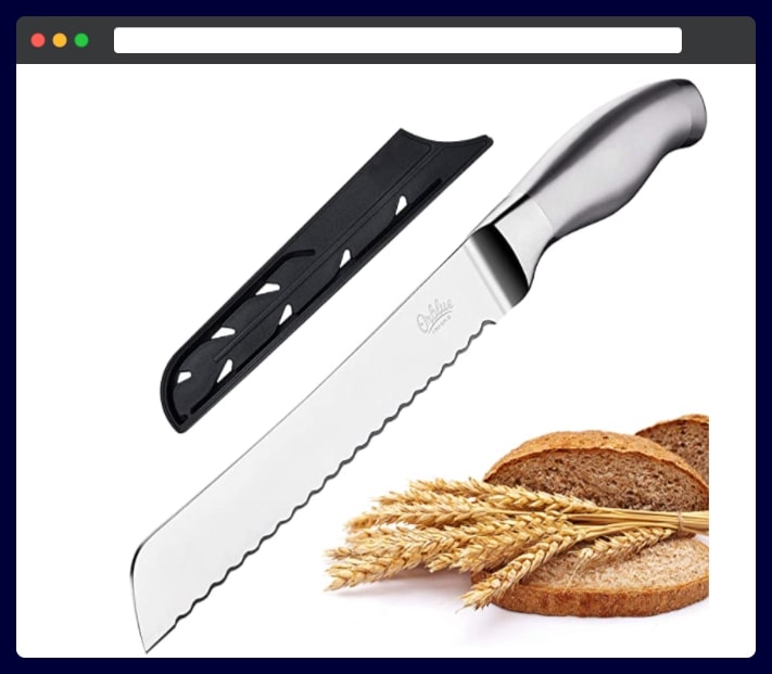 Serrated Bread Knife - kitchen housewarming gifts